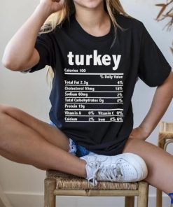 Official Turkey Nutrition Calories Daily Value Total Fat 2.5G Shirt