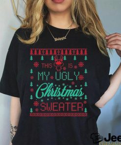 Official Ugly Christmas Sweater Reindeer Unisex T Shirt