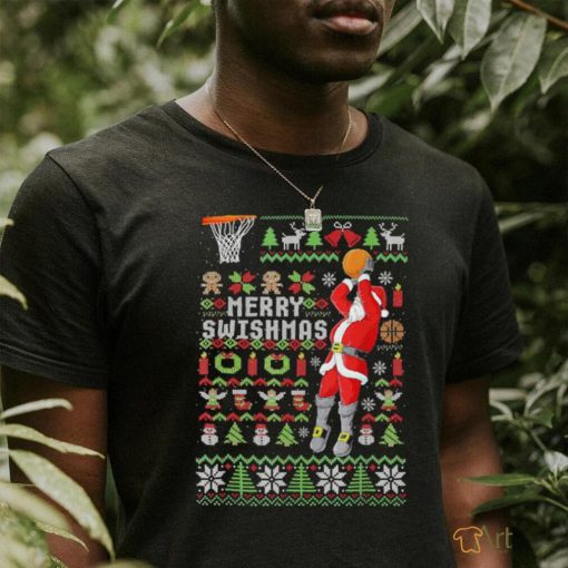 Official Ugly Merry Christmas Basketball Xmas Pajama T Shirt