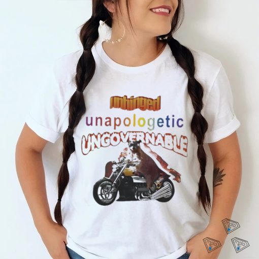 Official Unhinged Unapologetic Ungovernable Raccoon T Shirt