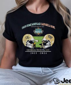 Official Union Home Mortgage Gasparilla Bowl Season 2023 2024 Georgia Tech Vs UCF College Football Bowl NCAA Head To Head Helmet Shirt