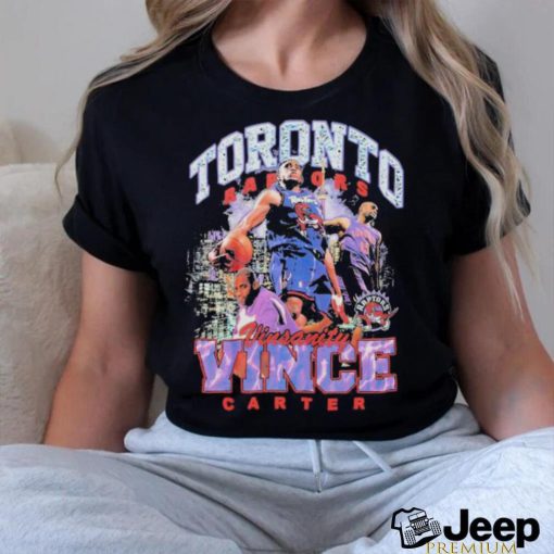 Official Vince Carter Toronto Raptors Mitchell And Ness Hardwood Classics Bling Concert Player Shirt