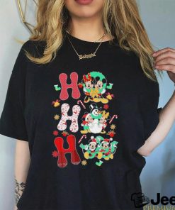 Official Vintage Disney Christmas Ho Ho Ho Mickey Mouse Minnie Mouse And Friends Xmas Disney T Shirt