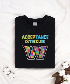 Official Washington Commanders Acceptance Is the Cure Autism Shirt