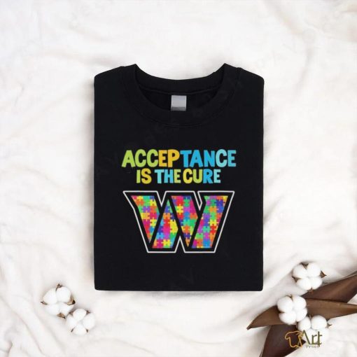 Official Washington Commanders Acceptance Is the Cure Autism Shirt