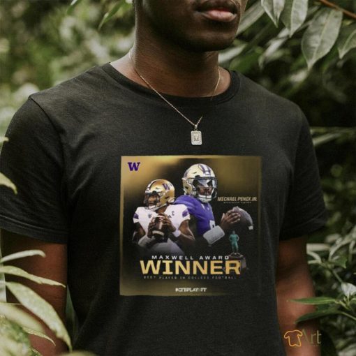 Official Washington Huskies 2023 CFB Playoff Maxwell Award Winner Best Player In College Football Shirt