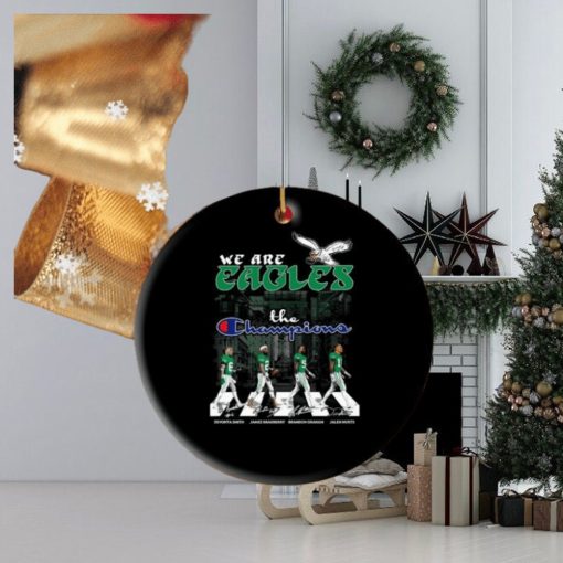 Official We Are Philadelphia Eagles The Champions Signatures Ornament