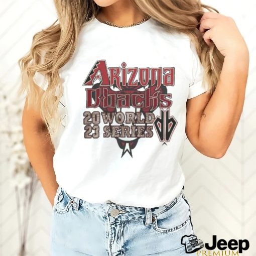 Official White Arizona Diamondbacks Baseball 2023 World Series t shirt