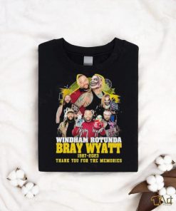 Official Windham Rotunda Bray Wyatt 1987 2023 Thank You for the memories signature shirt