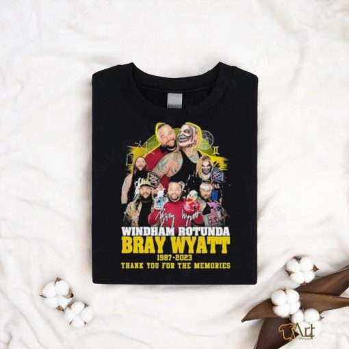 Official Windham Rotunda Bray Wyatt 1987 2023 Thank You for the memories signature shirt