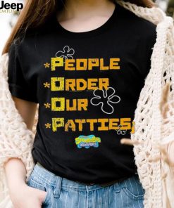 Official Youth People Order Our Patties Spongebob Squarepants Shirt