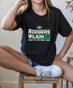 Official aaron Rodgers Garrett Wilson 2023 campaign shirt