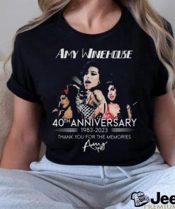 Official amy Winehouse 40th Anniversary 1983 – 2023 Thank You For The Memories T Shirt