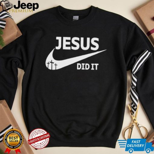 Official andrew prue wearing Jesus did it T shirt