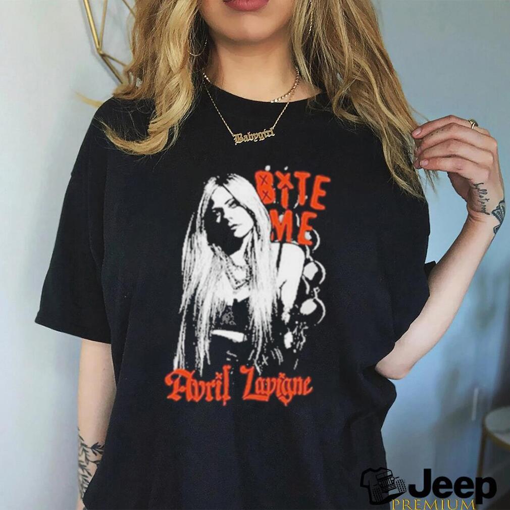 Official avril Lavigne Bite Me Tee T shirt - teejeep