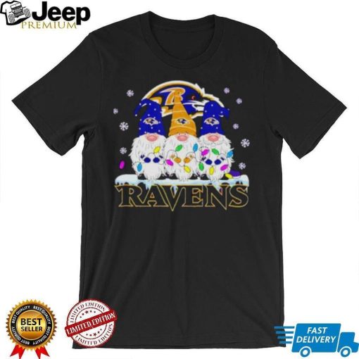 Official baltimore Ravens Football Gnomes Christmas 2023 shirt