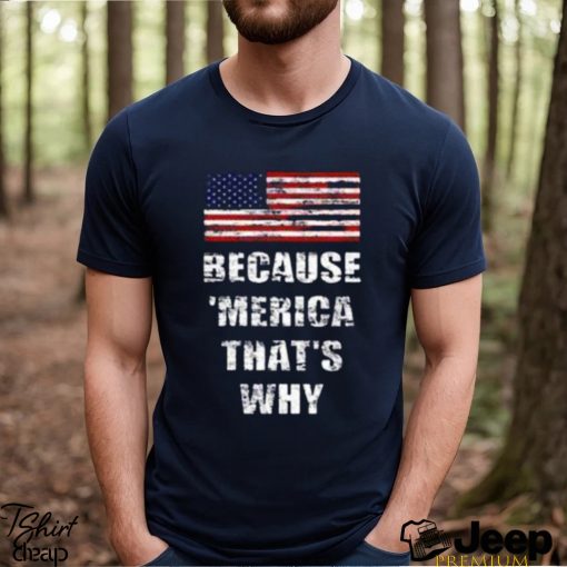 Official because merica that’s why american flag T Shirt