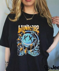 Official blink 182 tee shirt 20 years anniversary music rock shirt