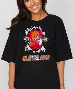 Official blood inside me Cleveland Cavaliers and Cleveland Guardians and Cleveland Browns shirt