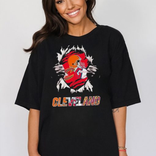 Official blood inside me Cleveland Cavaliers and Cleveland Guardians and Cleveland Browns shirt