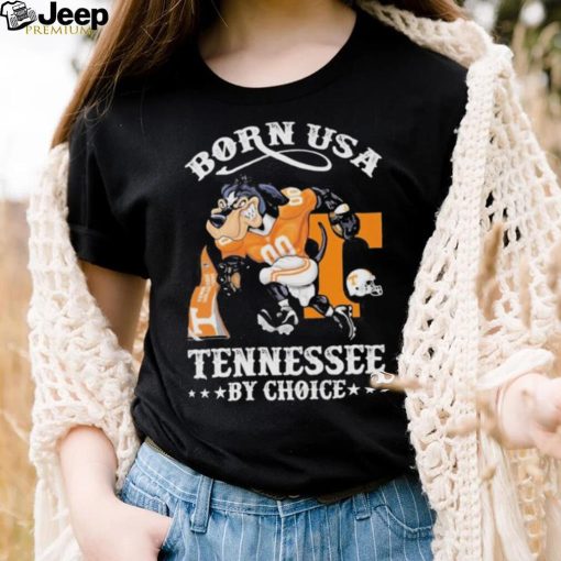 Official born usa Tennessee by choice mascot 2023 shirt