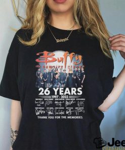 Official buffy 26 years 1997 2023 thank you for the memories shirt