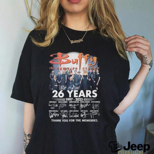 Official buffy 26 years 1997 2023 thank you for the memories shirt