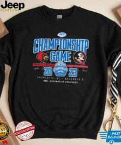 Official charlotte, NC 2023 ACC Championship Game Louisville Cardinals vs Florida State Seminoles Shirt