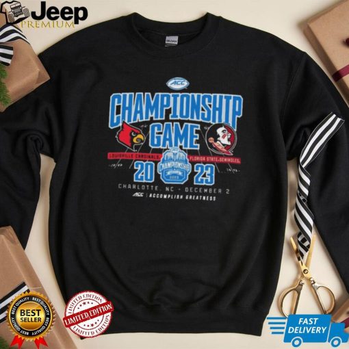 Official charlotte, NC 2023 ACC Championship Game Louisville Cardinals vs Florida State Seminoles Shirt