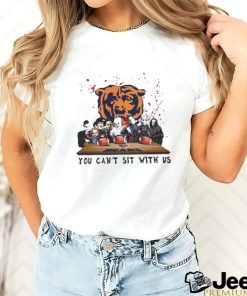 Official chicago bears horror movie characters team you can’t sit with us halloween 2023 shirt