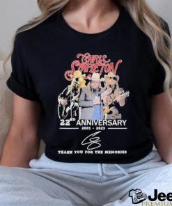 Official chris stapleton 22nd anniversary 2001 – 2023 thank you for the memories shirt