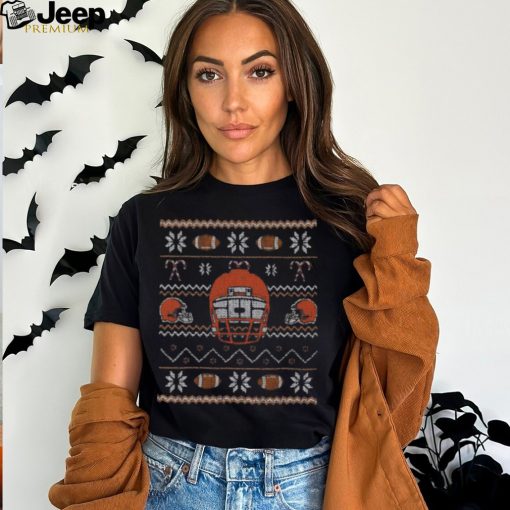 Official cleveland Browns Ugly Christmas T Shirt