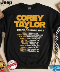 Official corey Taylor CMF2 Europe 2023 Tour T Shirts