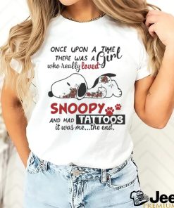 Official cute Snoopy A Girl Who Really Loved Snoopy Mom T Shirt