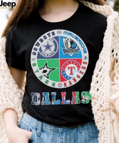 Official dallas Cowboys Mavericks Stars And Rangers Logo Shirt