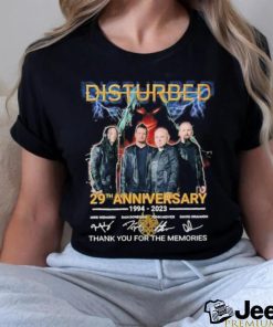 Official disturbed 29th anniversary 1994 2023 thank you for the memories shirt