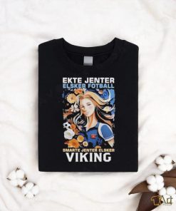 Official ekte Jenter Elsker Fotball Smarte Jenter Elsker Viking Shirt