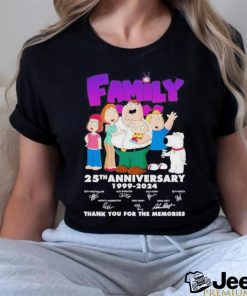 Official family Guy 25th Anniversary 1999 – 2024 Thank You For The Memories Shirt