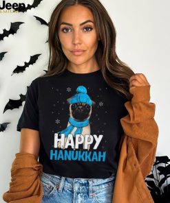 Official happy Hanukkah Pug Chanukah Jewish Christmas T Shirt