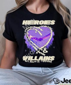 Official heroes and villains an album by metrooo new york ny hearts on fire 2023 shirt