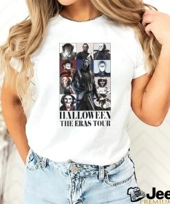 Official horror movie characters halloween the eras tour shirt