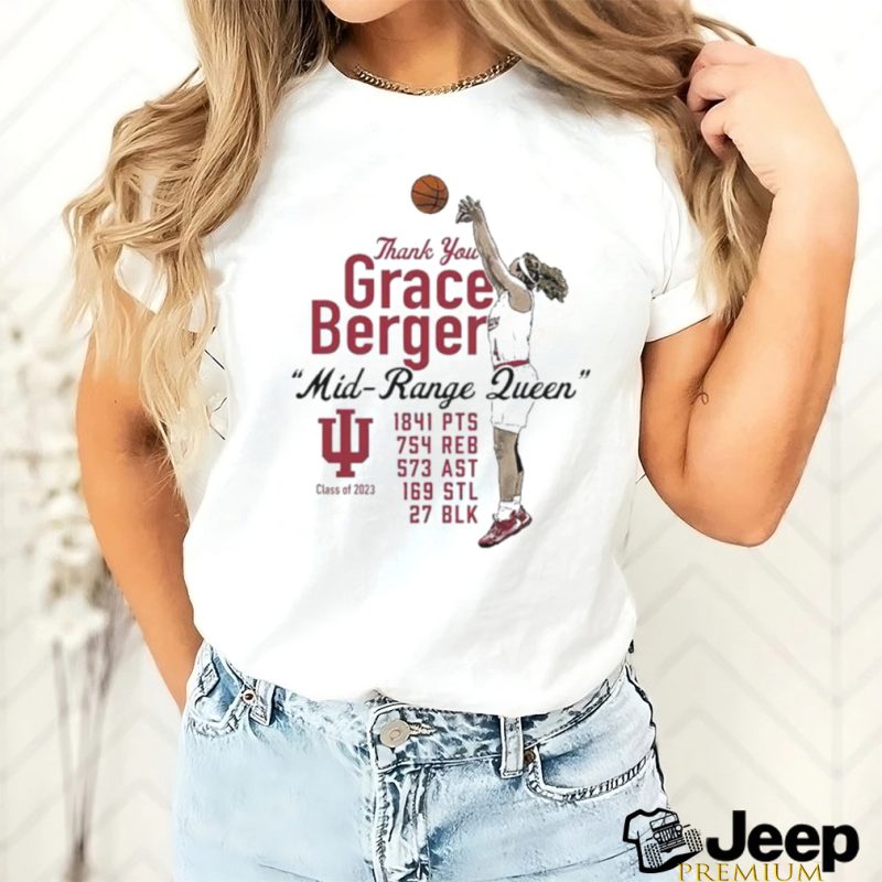 Official indiana Women’s Basketball Limited Grace Berger Thank You shirt