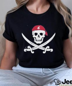 Official jake dickert wearing wsu golf pirate skull new shirt