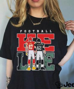 Official jason Kelce And Travis Kelce American Football T shirt