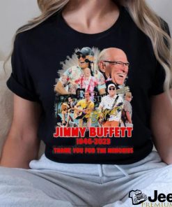 Official jimmy Buffett 1946 2023 Thank You For The Memories Signature Shirt