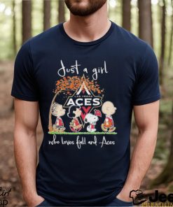 Official just A Girl Who Loves Fall And Las Vegas Aces T Shirt