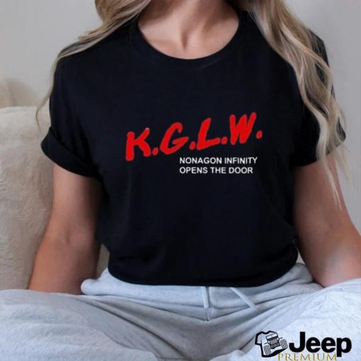 Official just Say No KGLW Nonagon Infinity Opens The Door Shirt