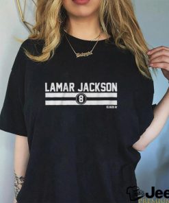 Official lamar Jackson Name Number Stripe Shirt