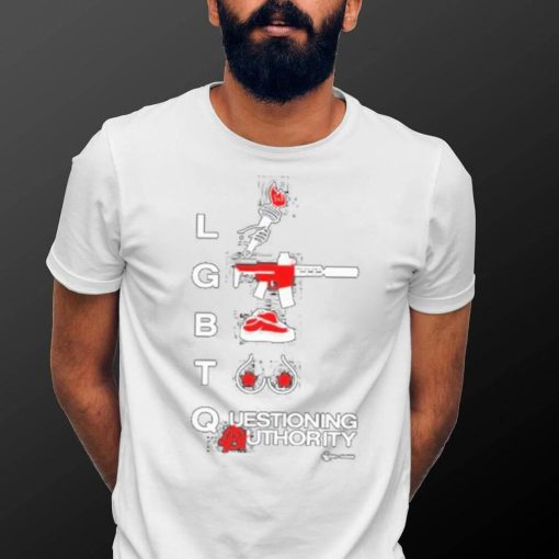 Official lgbtq Questioning Authority Tee Shirt