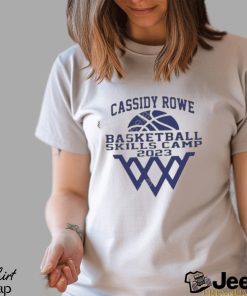 Official lonnie Rowe Cassidy Rowe Basketball Skills Camp 2023 T Shirt